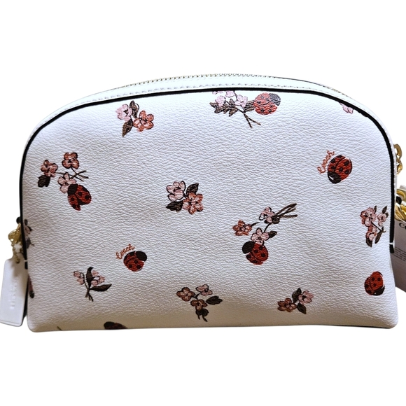 Coach Madison Crossbody Ladybug Floral Bag Chalk Multi CU273 Leather/Canvas NWT - Picture 15 of 16